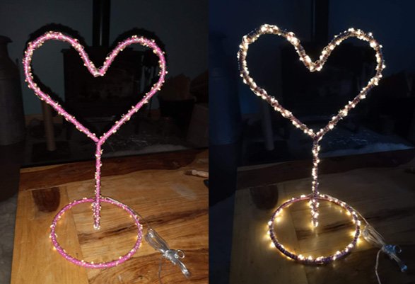 Wireform hearts donated to Gargrave C Of E Primary School