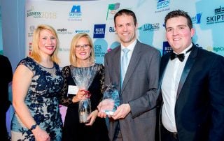 Gitana and David collect JB Springs' Award