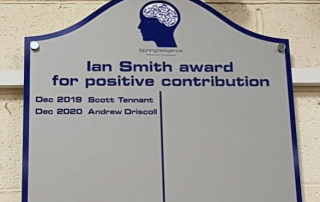 Ian Smith Award For Andy