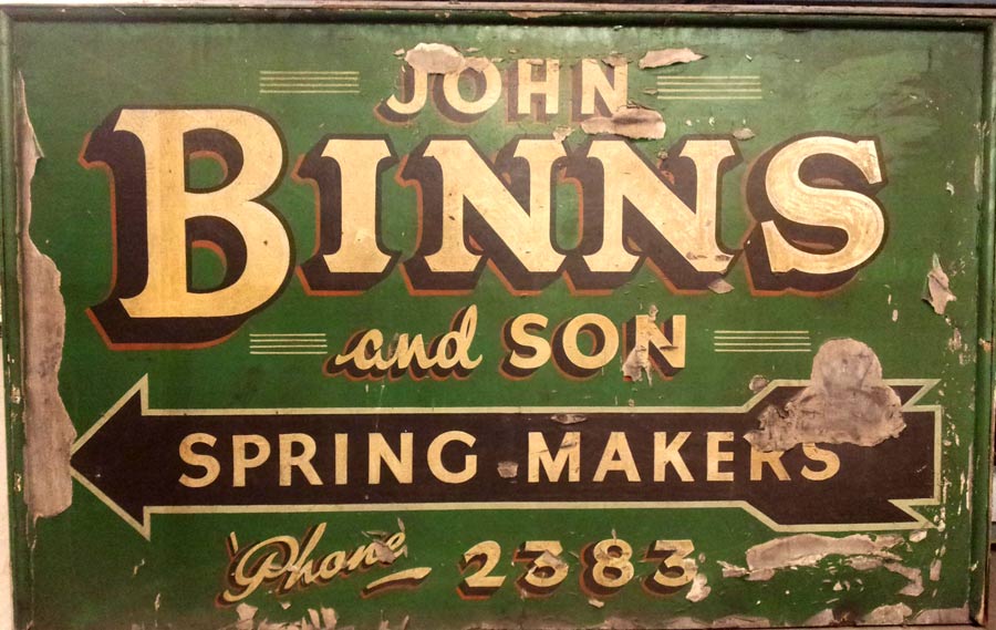 John Binns and Son Spring Makers Established 1895